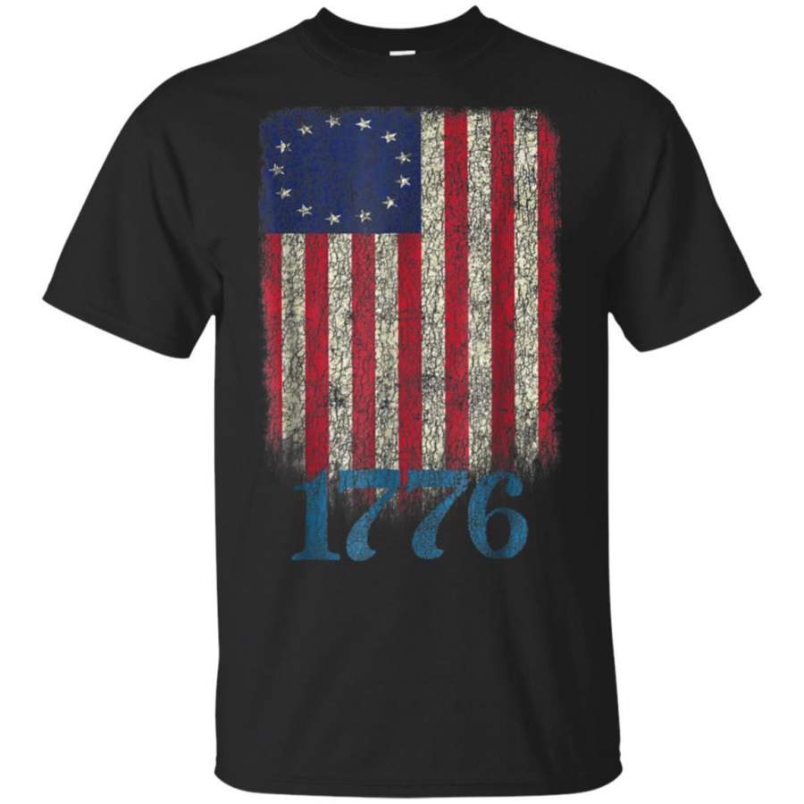 Betsy Ross Shirt 4th Of July American Flag Tshirt 1776 Retro