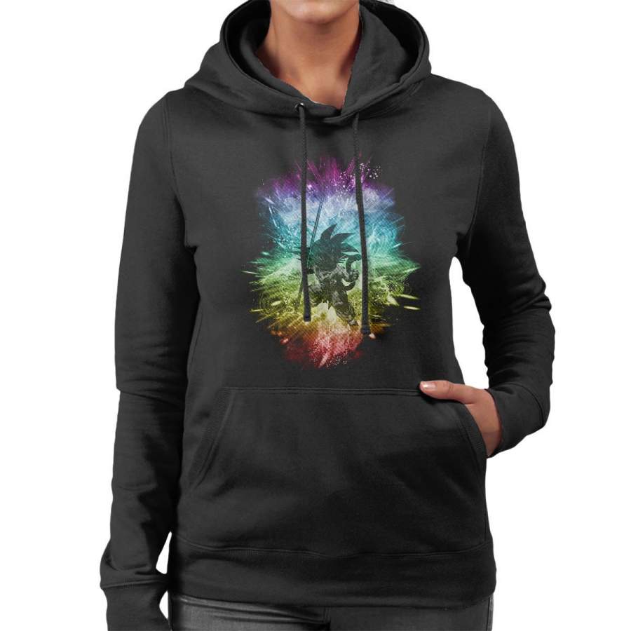 Dragon Ball Z Goku Rainbow Storm Women’s Hooded Sweatshirt