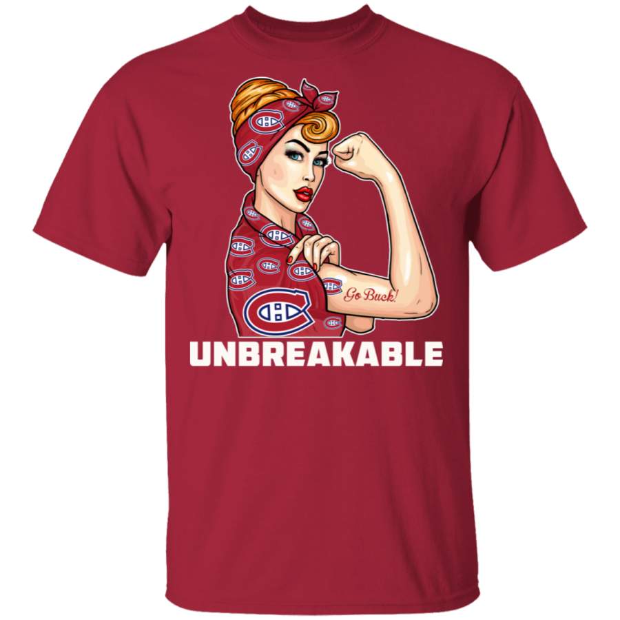 Beautiful Girl Unbreakable Go Montreal Canadiens T Shirt