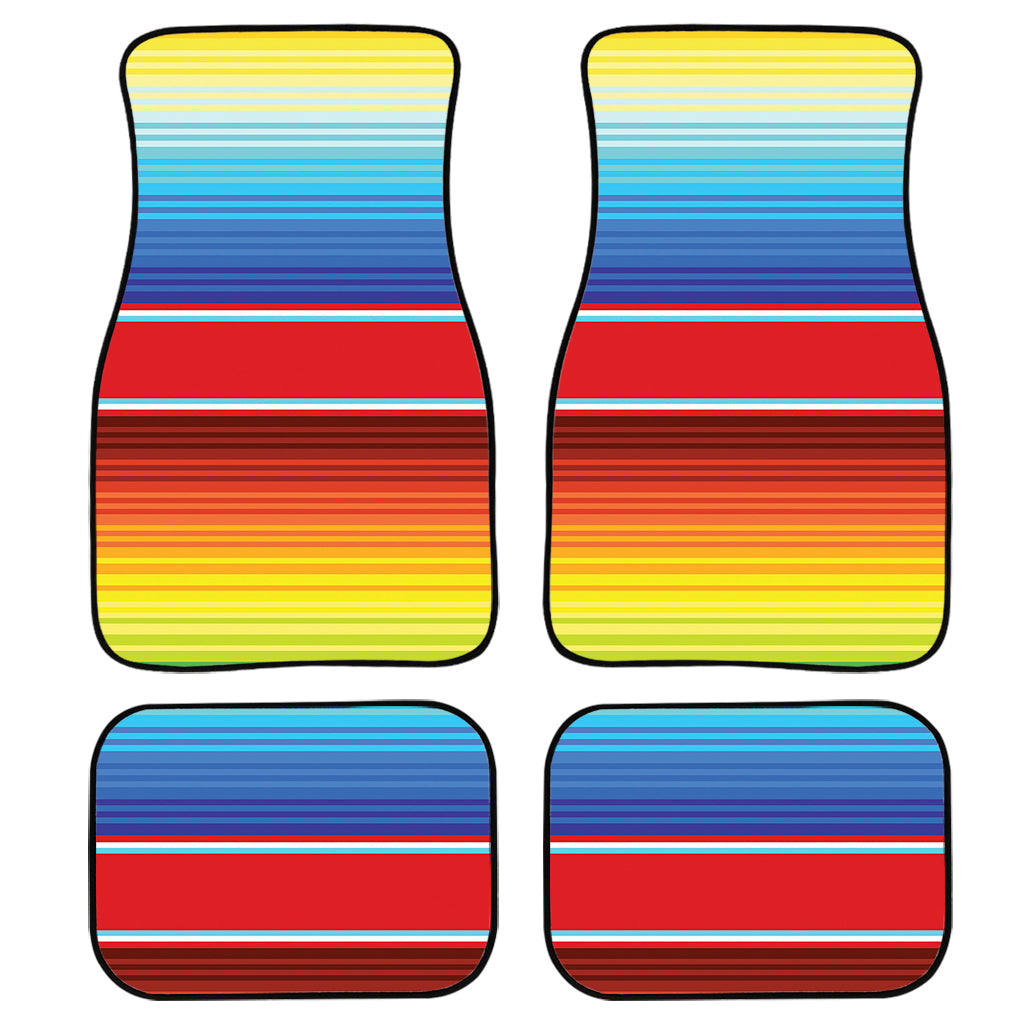 Cinco De Mayo Mexican Pattern Print Front And Back Car Floor Mats, Front Car Mat