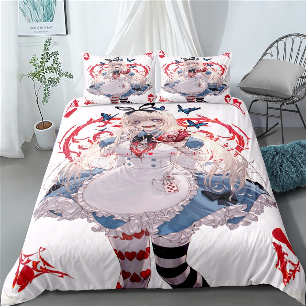 Anime Joker Home Textile Pillow Case 3D Bed Linen Duvet Covers Kids Bedding Sets Bed Set Home Decor Bedding