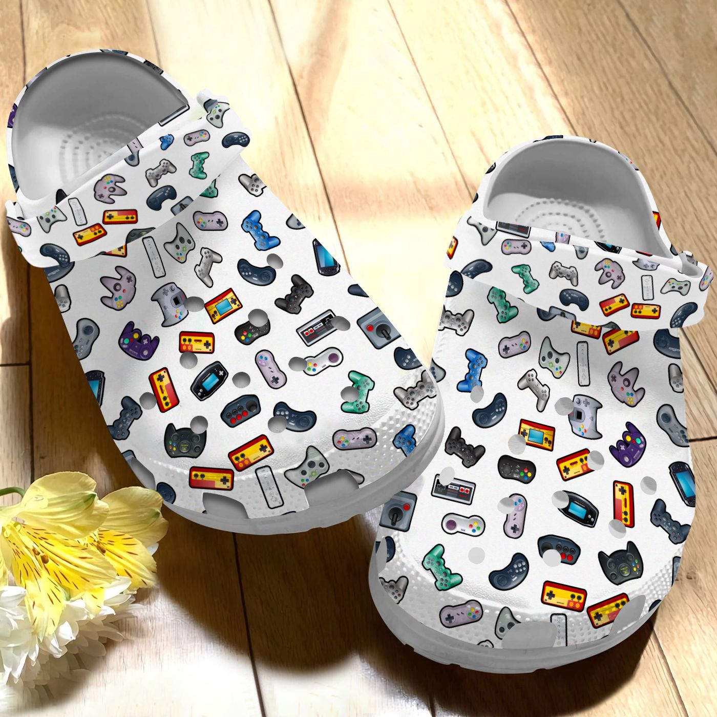 Gamer Crocs – Retro Gamepad Collection Clog Shoes - Redditprint Store