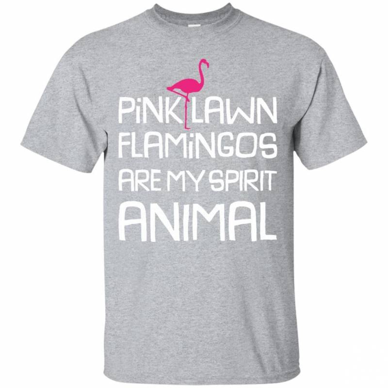 Pink Lawn Flamingos Funny Spirit Animal Flock Lover T Shirt