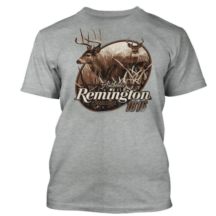 Fashion Remington Arms Hunting Graphic T Shirt Creative Tee Tops