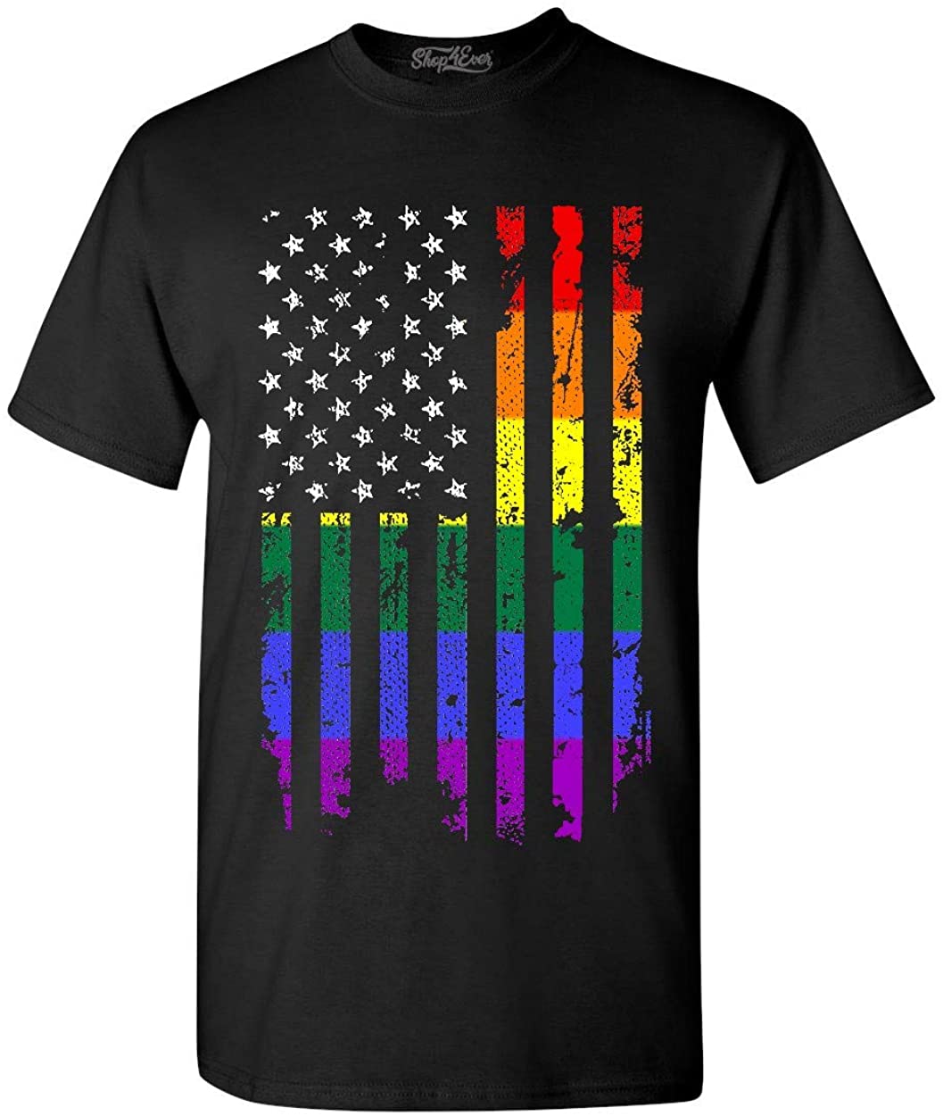 Distressed Rainbow Flag T-Shirt Gay Pride Shirts, Pride Month Shirt, Lgbt Shirt