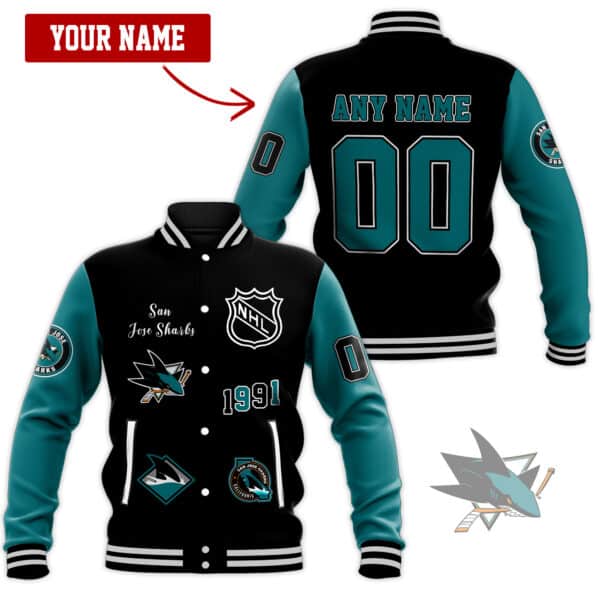 Baseball Jacket San Jose Sharks