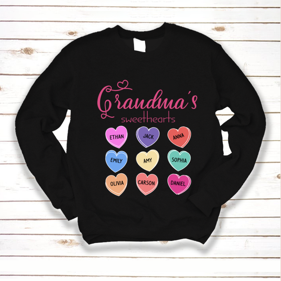 Grandma’S Sweethearts Valentines Day Sweatshirt