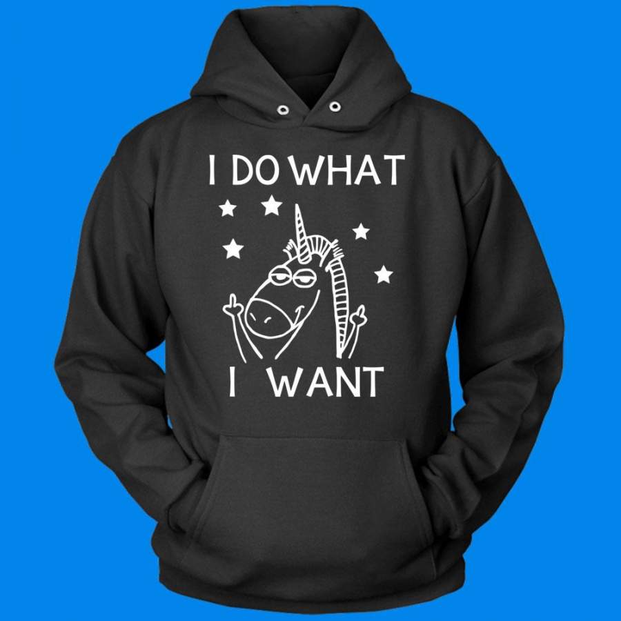 Unicorns I Do What I Want Men’S Hoodie