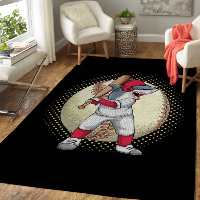 Rug Home Decor Shark Baseball Sport 2 – Animal Sport Legends