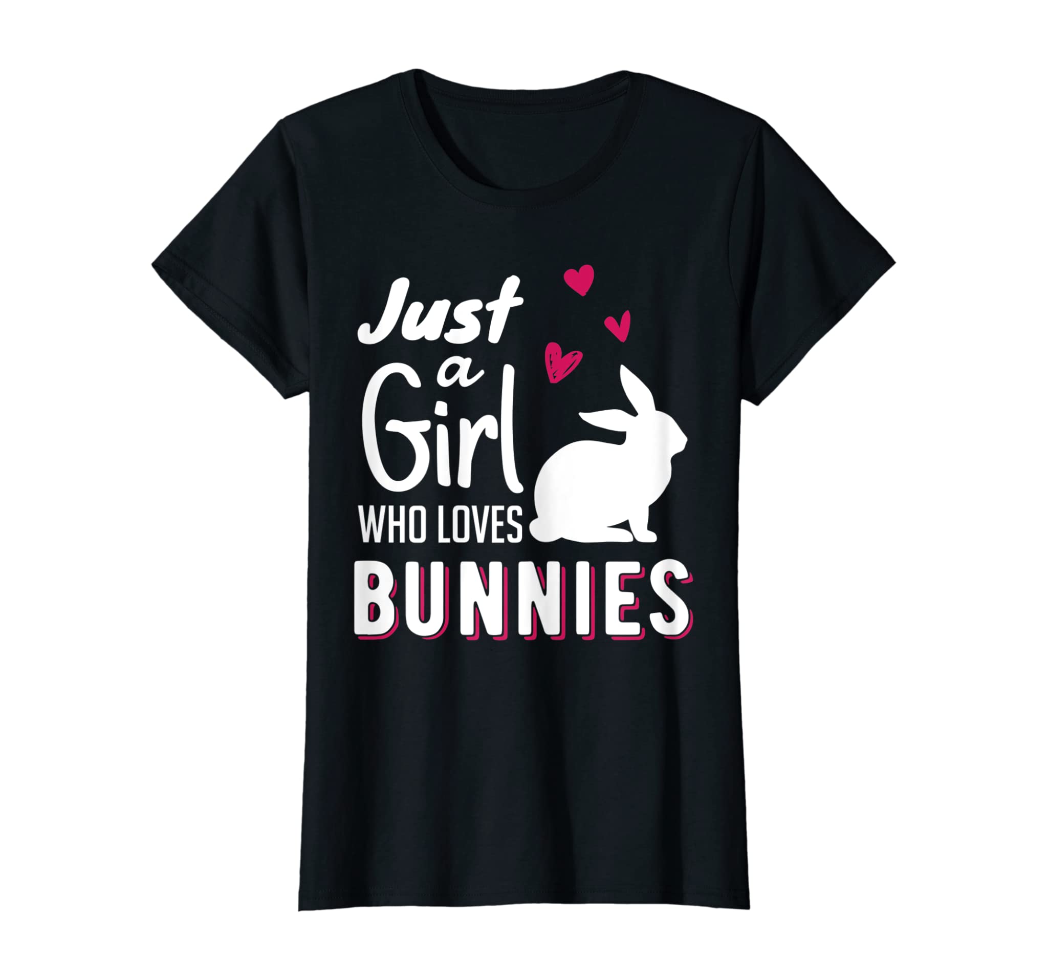 Just a girl who loves bunny women bunny rabbit T-shirts T-Shirt