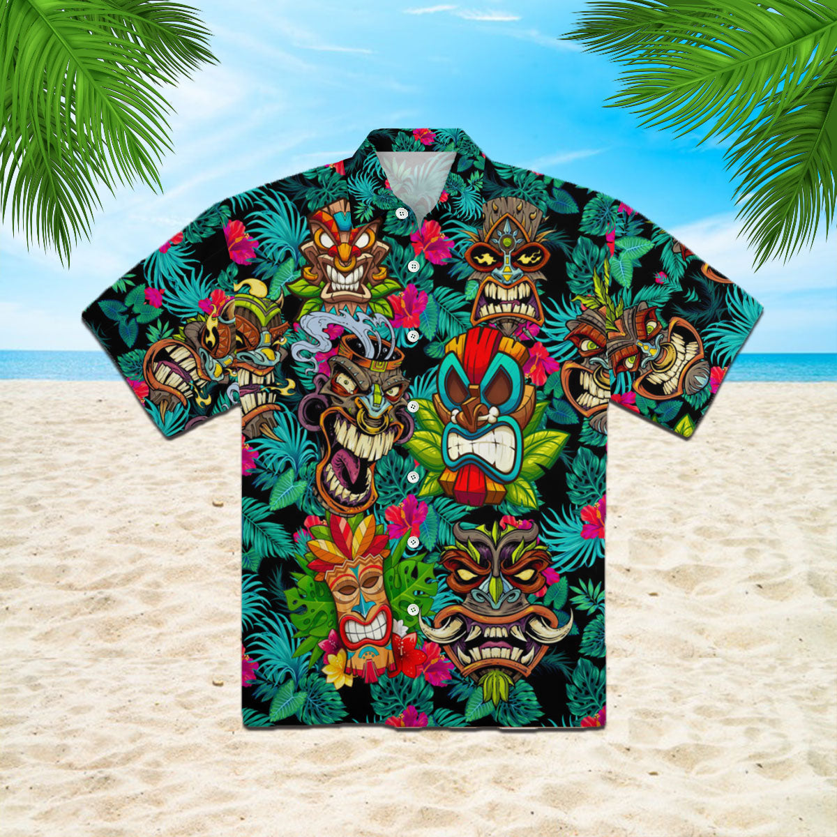 Aloha Tiki Floral Hawaii Shirt For Men Women Ha48161