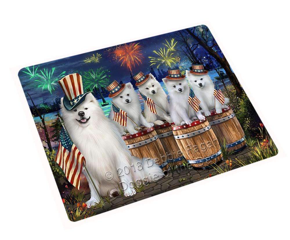 4Th Of July Independence Day Fireworks American Eskimos At The Lake Blanket Blnkt75135