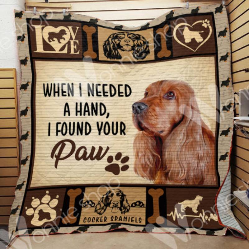 Cocker Spaniel Dog Blanket NOV0103 85O36