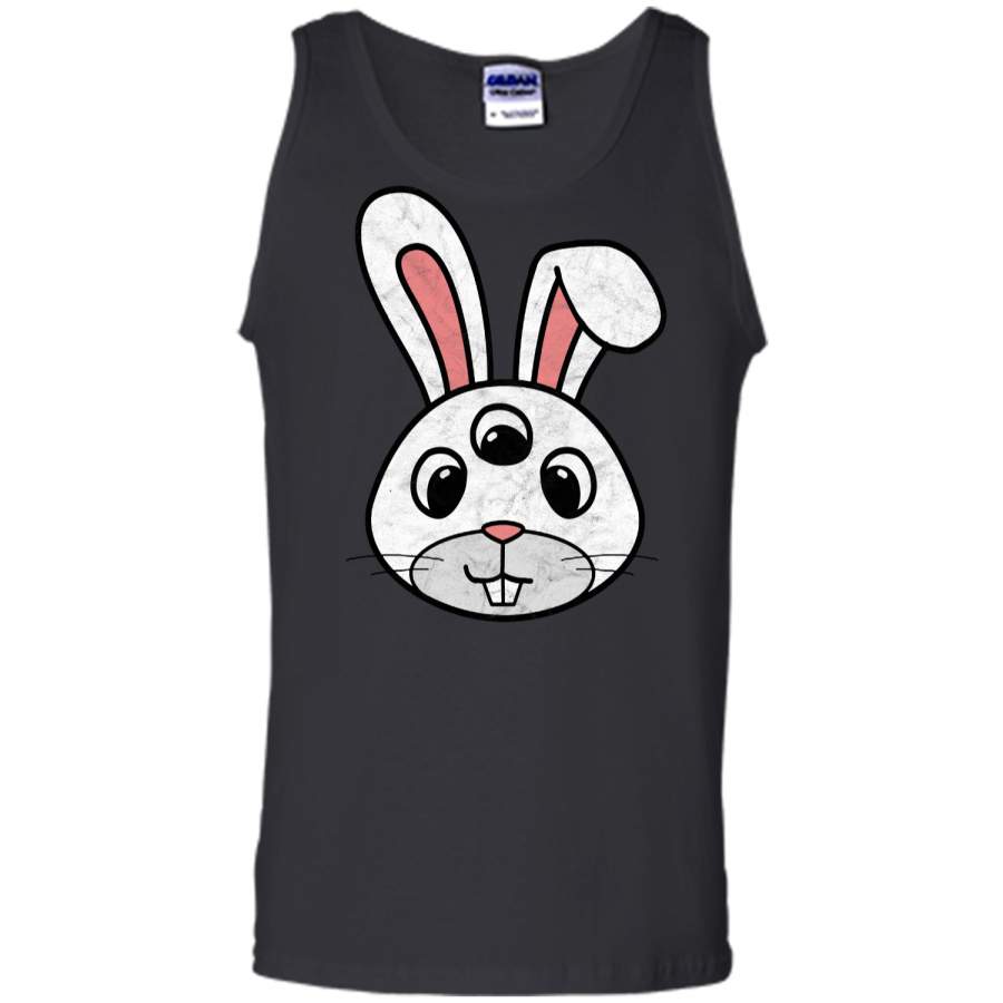 Cute 3-Eyed Easter Bunny Shirt – Retro Funny & Creepy! Tank Top