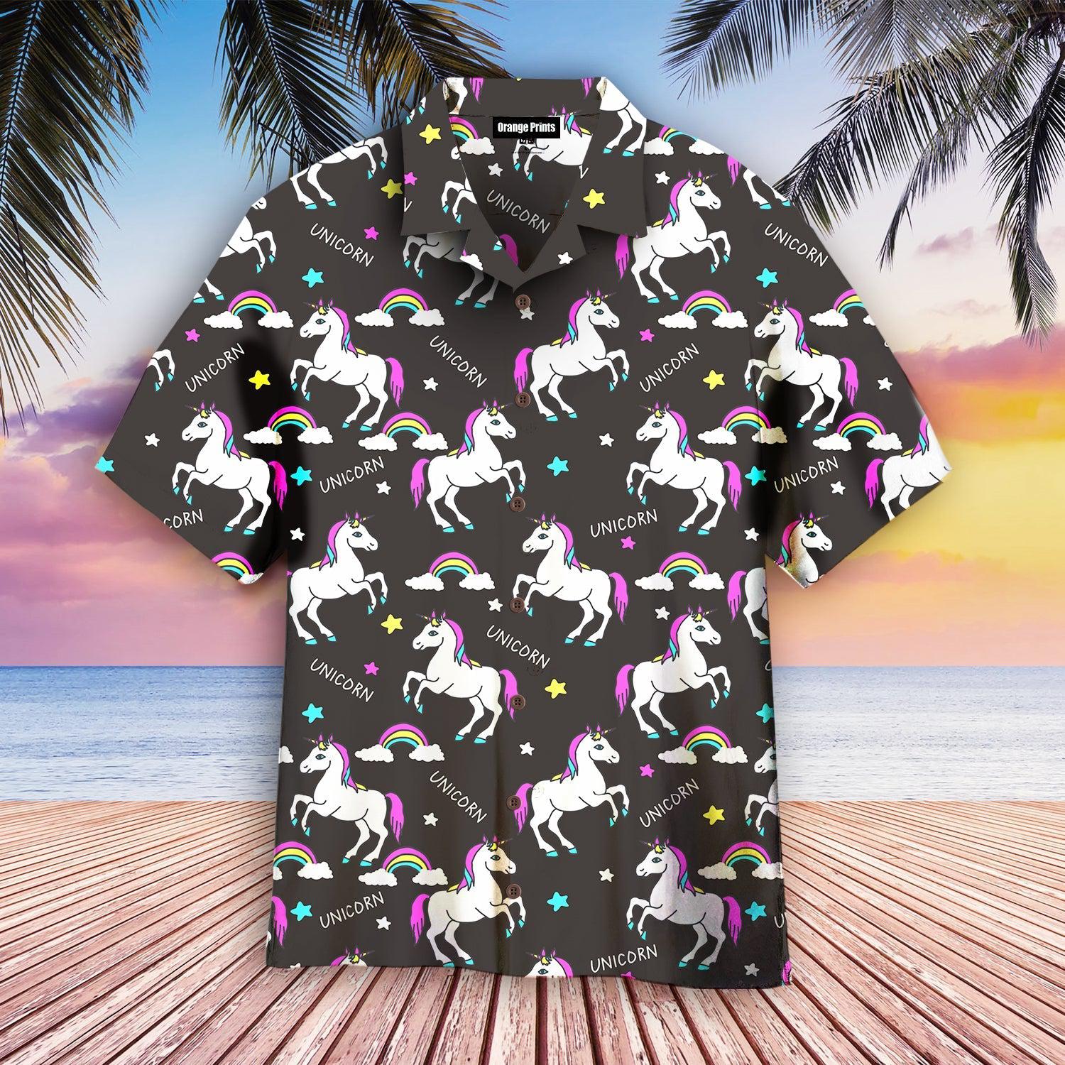 Black Unicorns For Lover Hawaii Shirt Men Women Ha15041