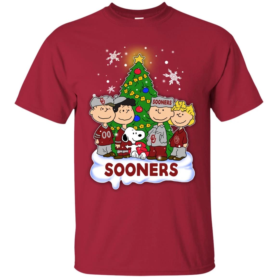 Snoopy The Peanuts Oklahoma Sooners Christmas T Shirts