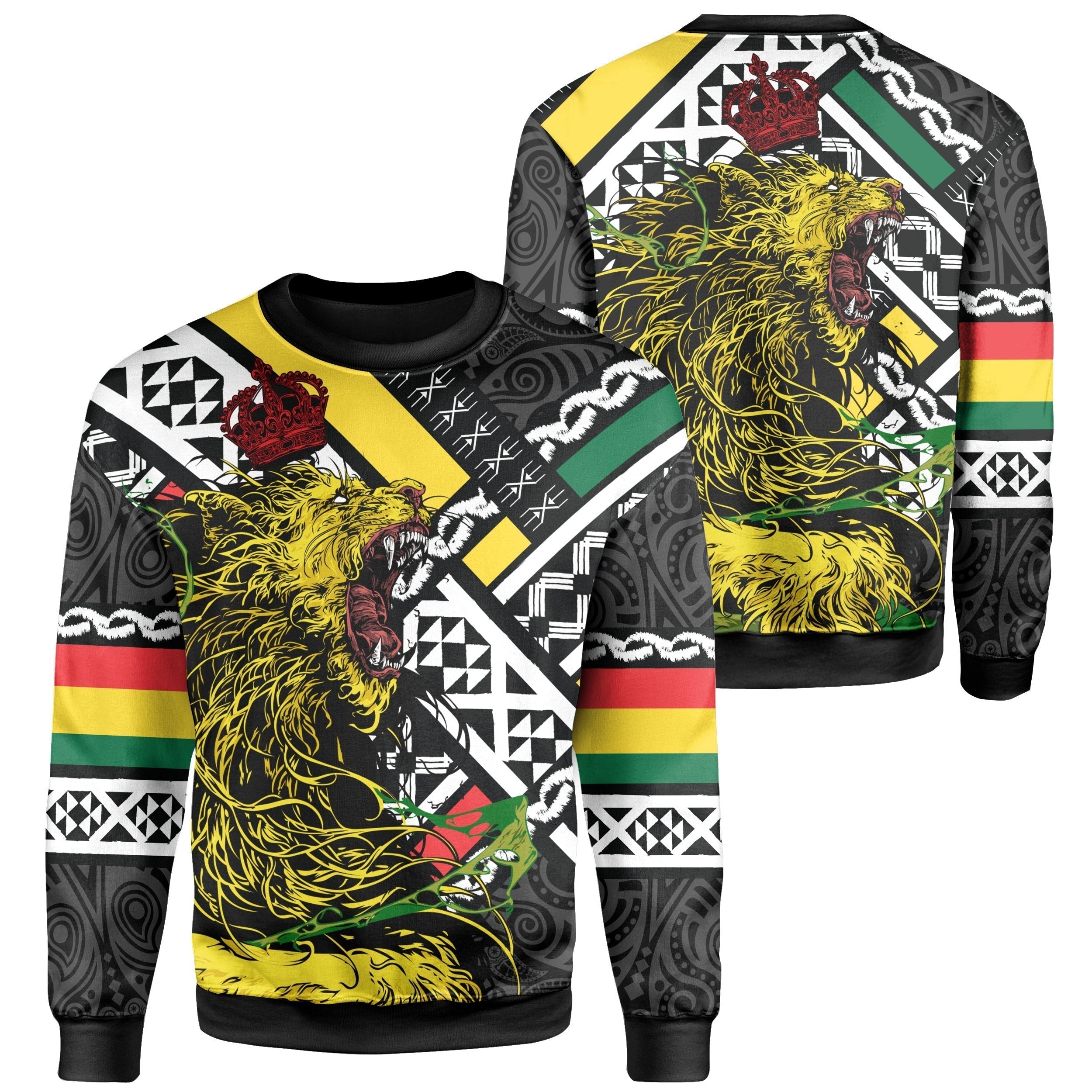 African Sweatshirt – Reggae Lion Roar Sweatshirt