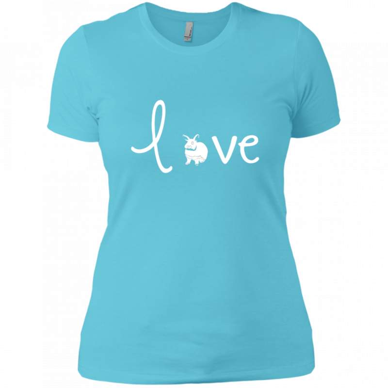 NL3900 Next Level Ladies’ Boyfriend T-Shirt Unique design Bunny Love