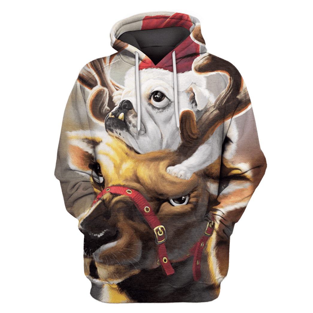 Marry Christmas Dog T-Shirts – Zip Hoodies Apparel