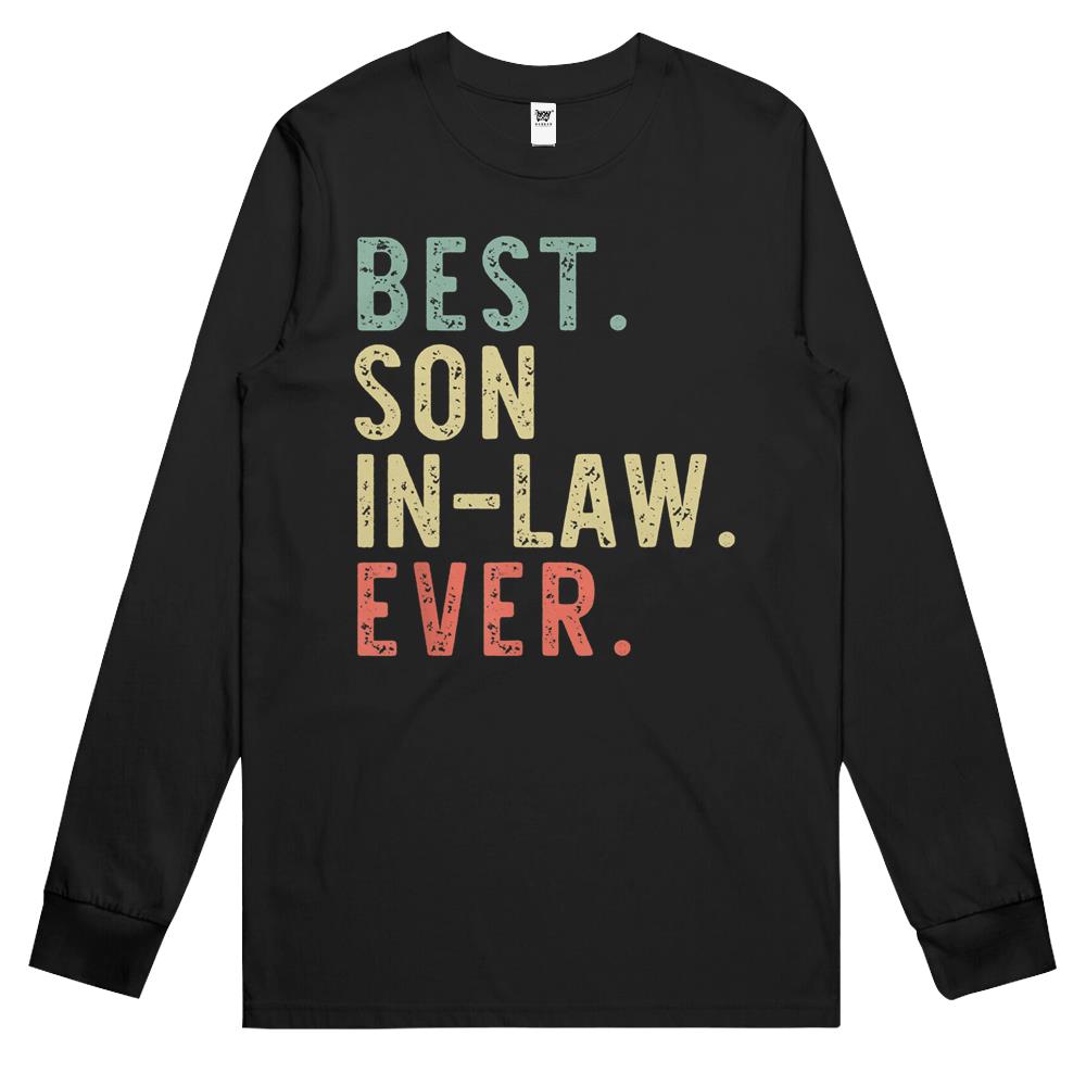 Best Son-in-law Ever Funny Cool Vintage Long Sleeve T Shirts