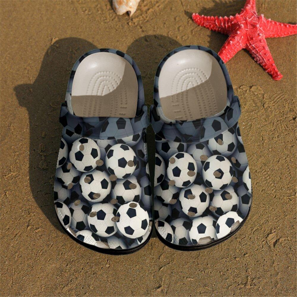 Soccer Personalized Clog, Custom Name, Text, Color, Number Fashion Style For Women, Men, Kid, Print 3D