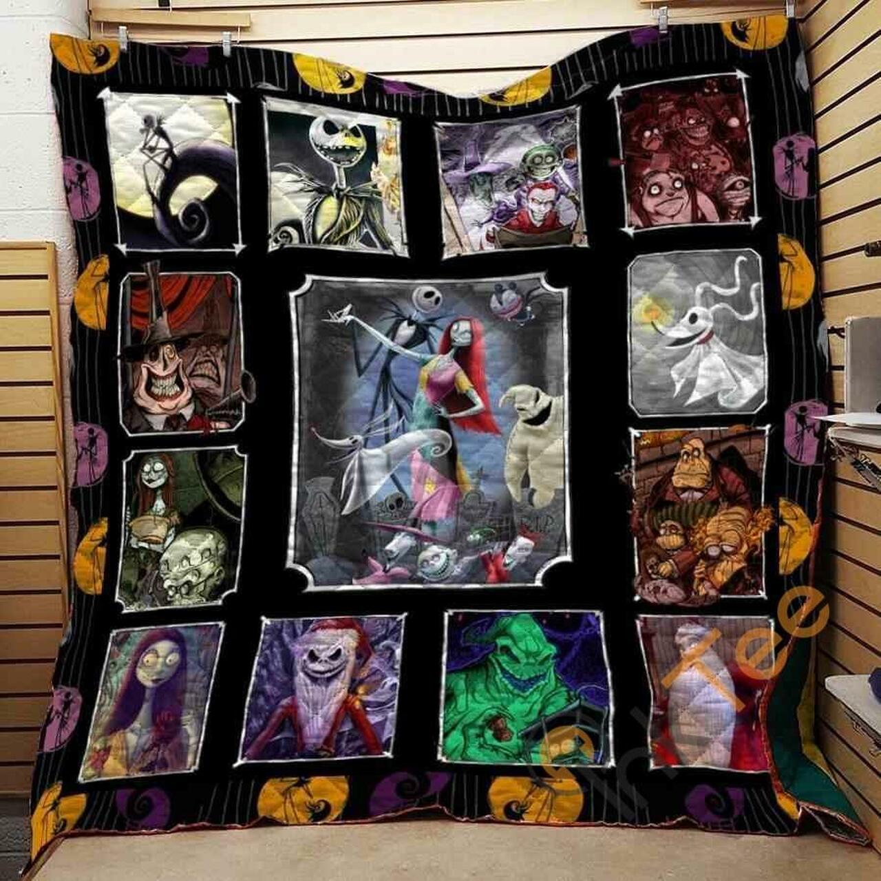 Nightmare Before Christmas Halloween Blanket Th1909 Quilt