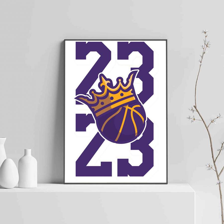 23 Lebron James Lakers Logo Poster - AcTees Store