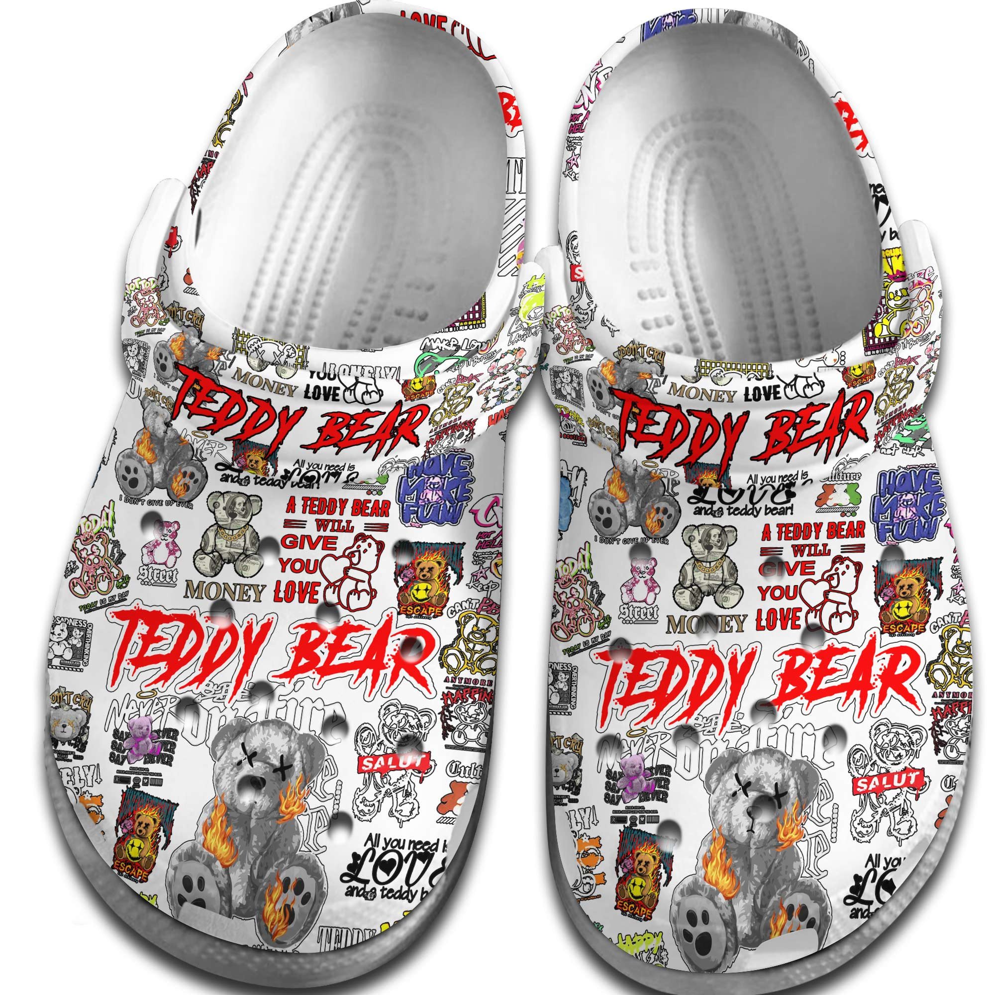 Teddy Bear Movie Cartoon Crocs Crocband Clogs Shoes Comfortable For Men Women and Kids 2