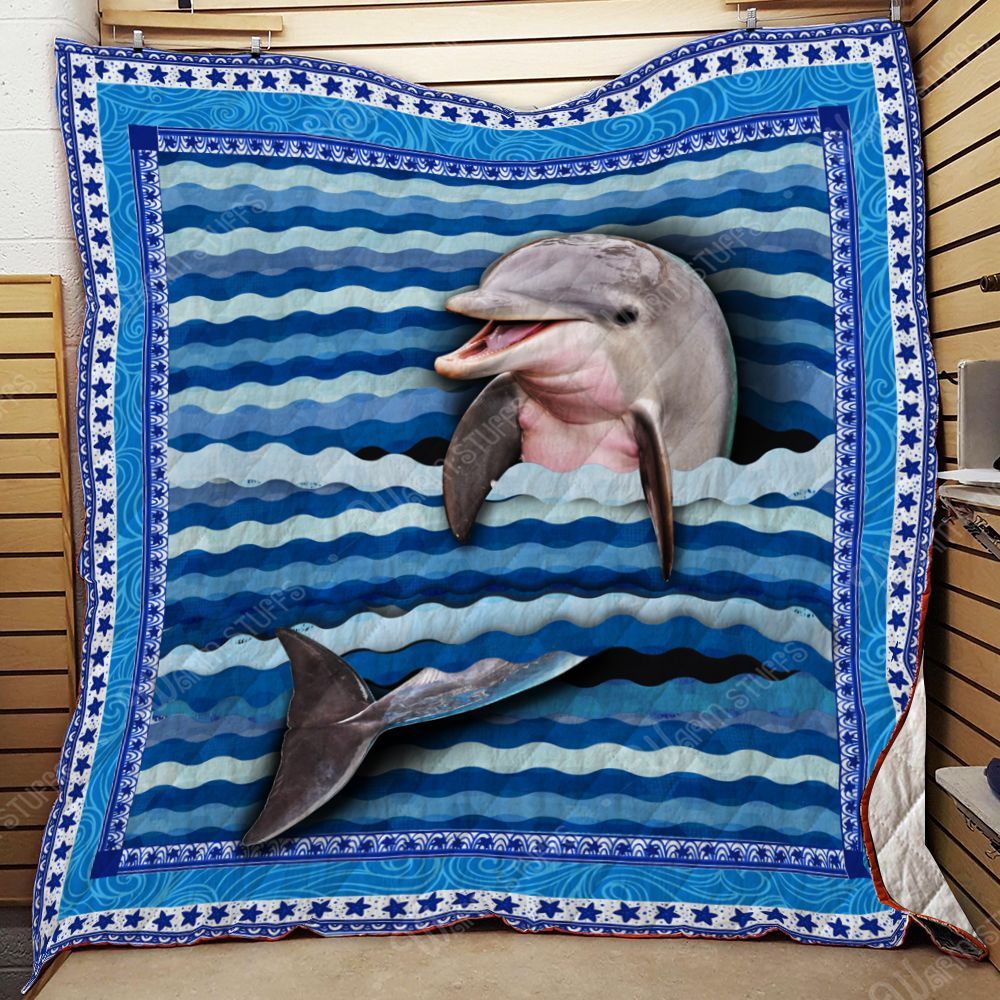 3D Dolphin Quilt Blanket Kp641 Dhc1312104Dd