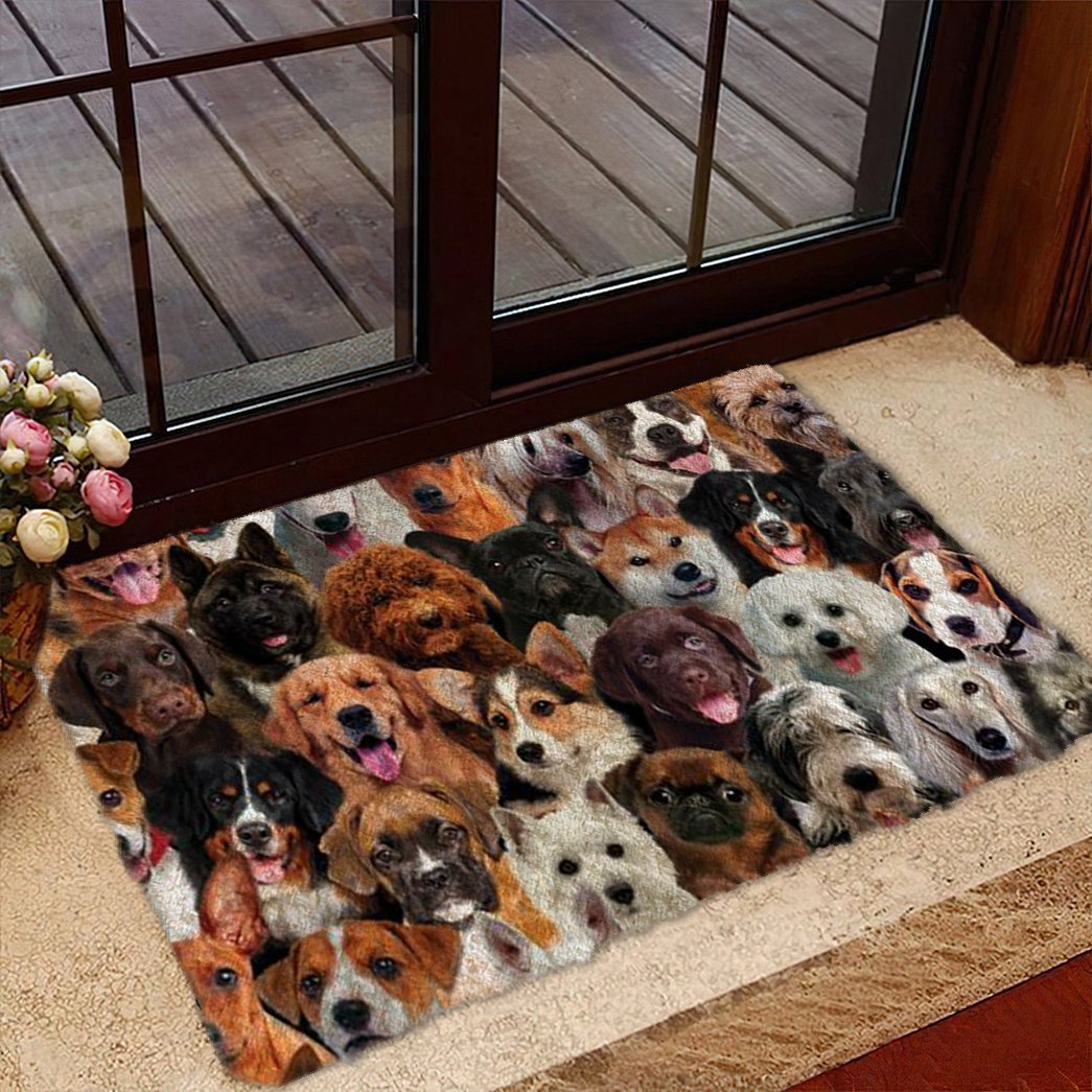 Tmarc Tee A Bunch Of Dogs01 Doormat