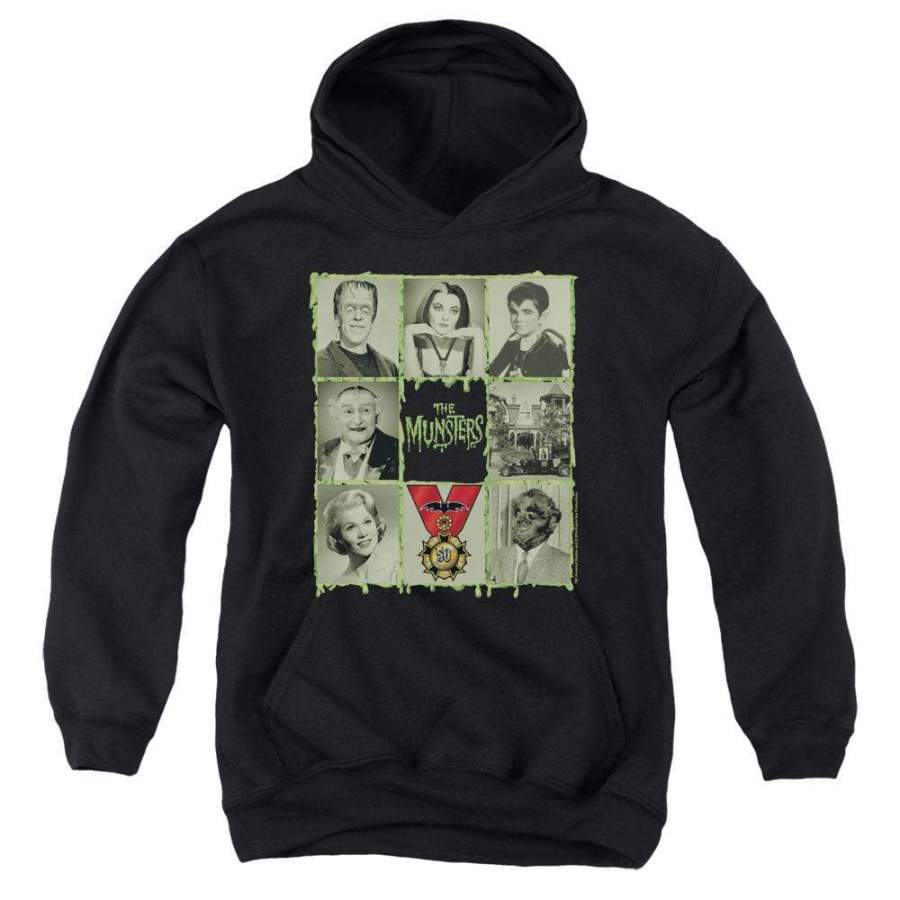 The Munsters Blocks Youth Hoodie (Ages 8-12)