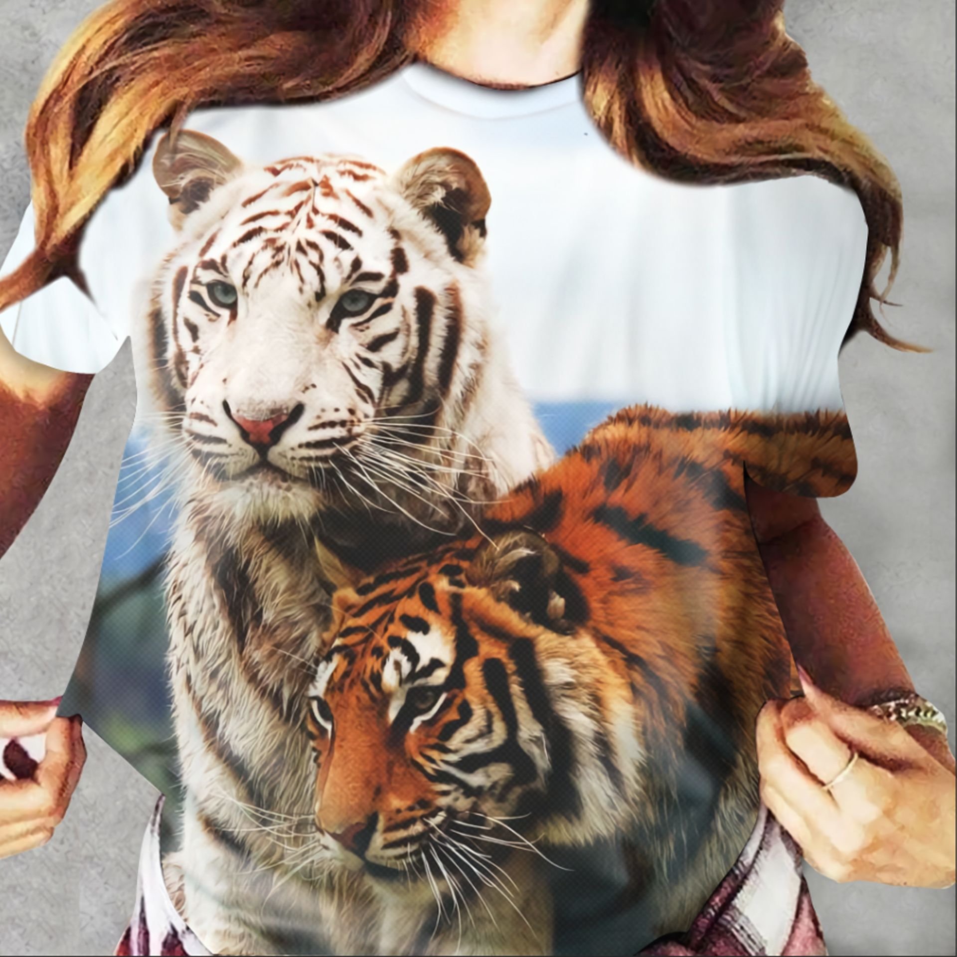 Tiger Ver02 Dadj190721Ltl Unisex 3D T-Shirt All Over Print