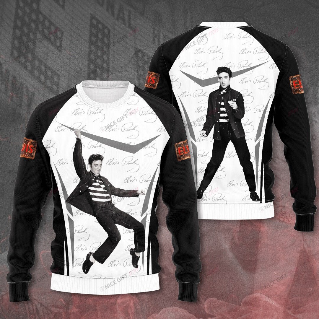 Elvis Presley Crewneck Sweatshirt 3Cs-T0T7