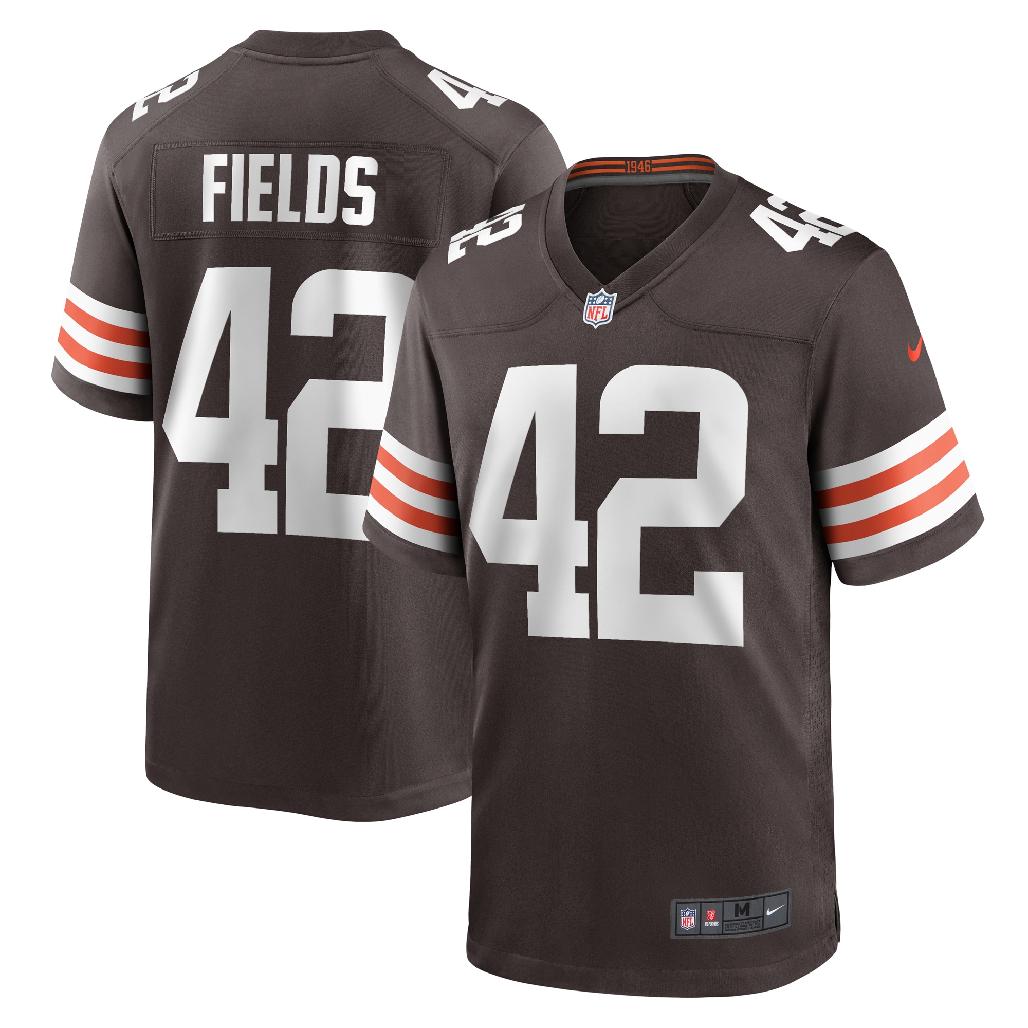 Tony Fields II Cleveland Browns Team Game Jersey – Brown