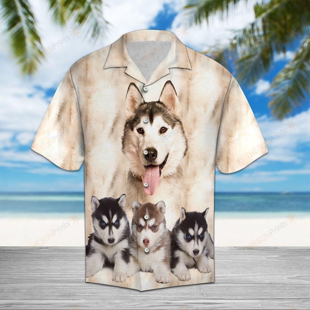 Siberian Husky Great Hawaiian Shirt Ha43145