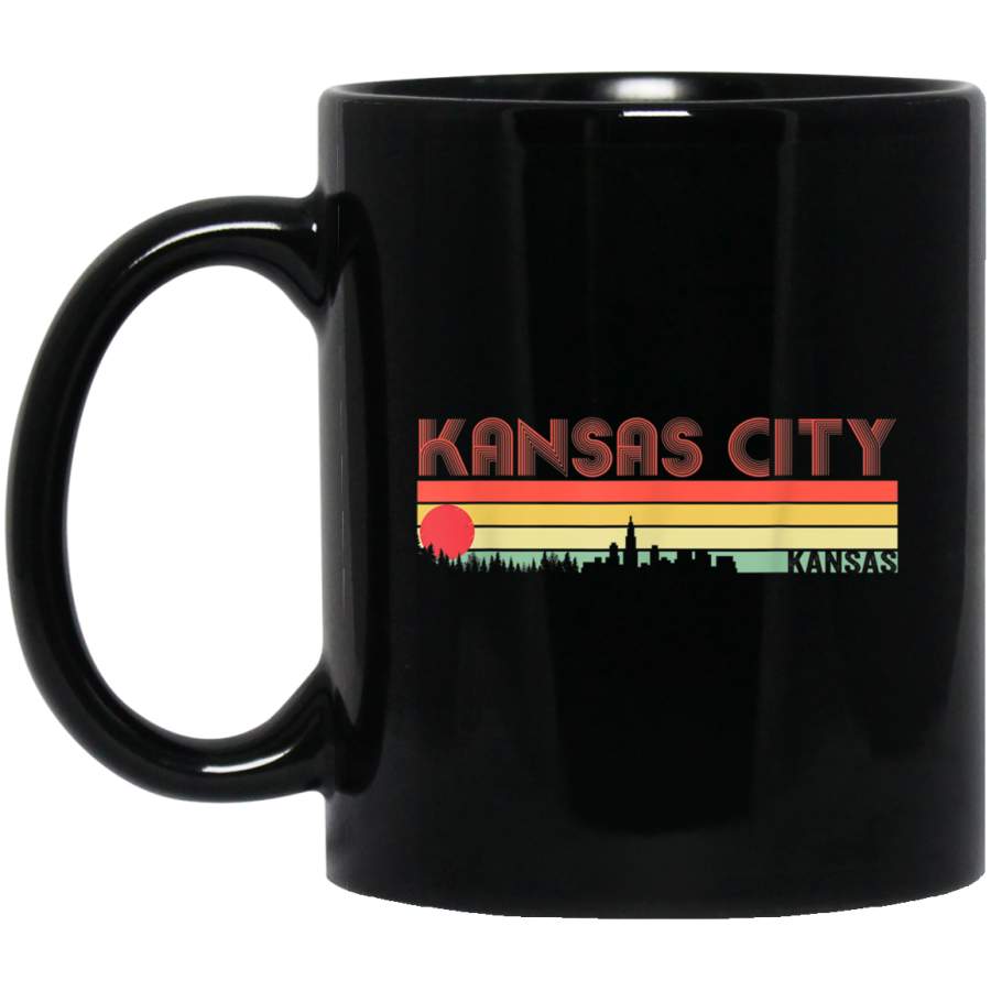 Kansas City Kansas Vintage Graphic Souvenir Men Women Gifts Mug