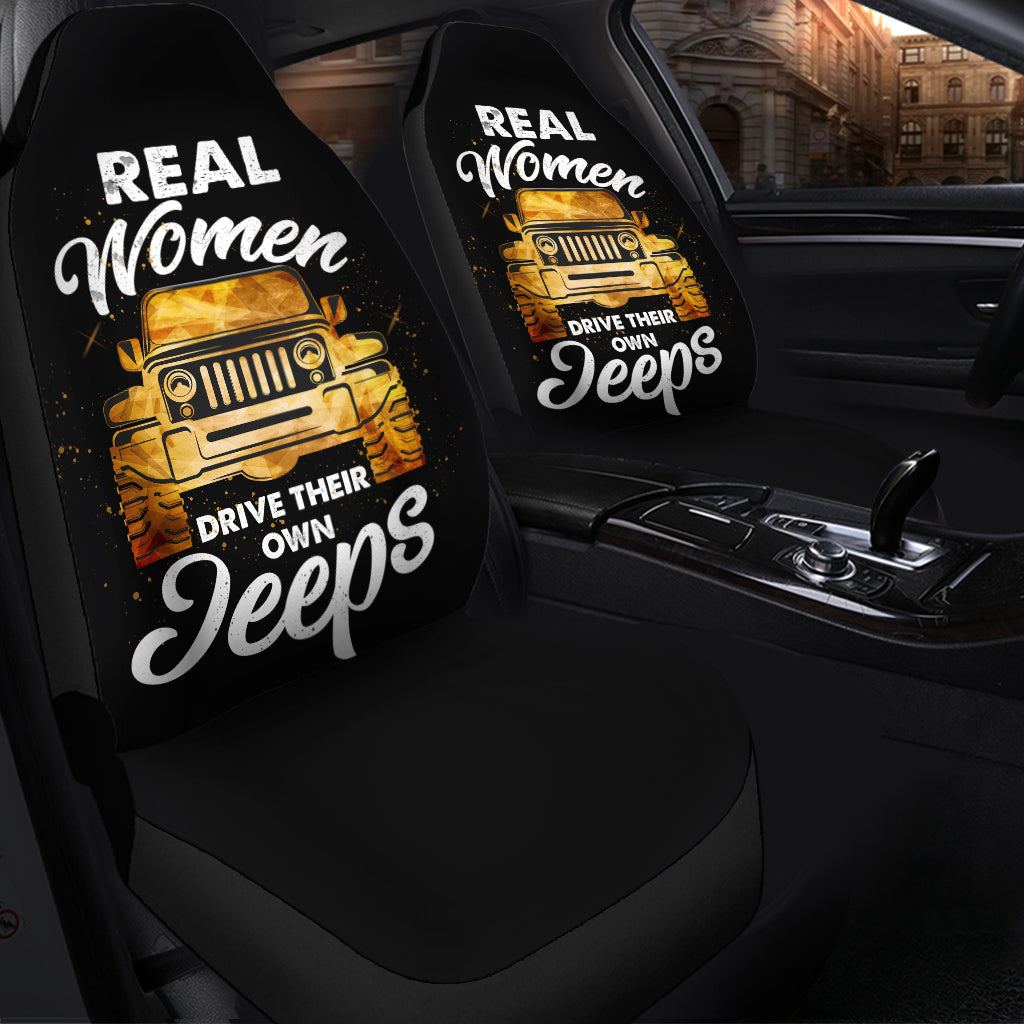 Real Woman Love Jeep Car Seat Cover