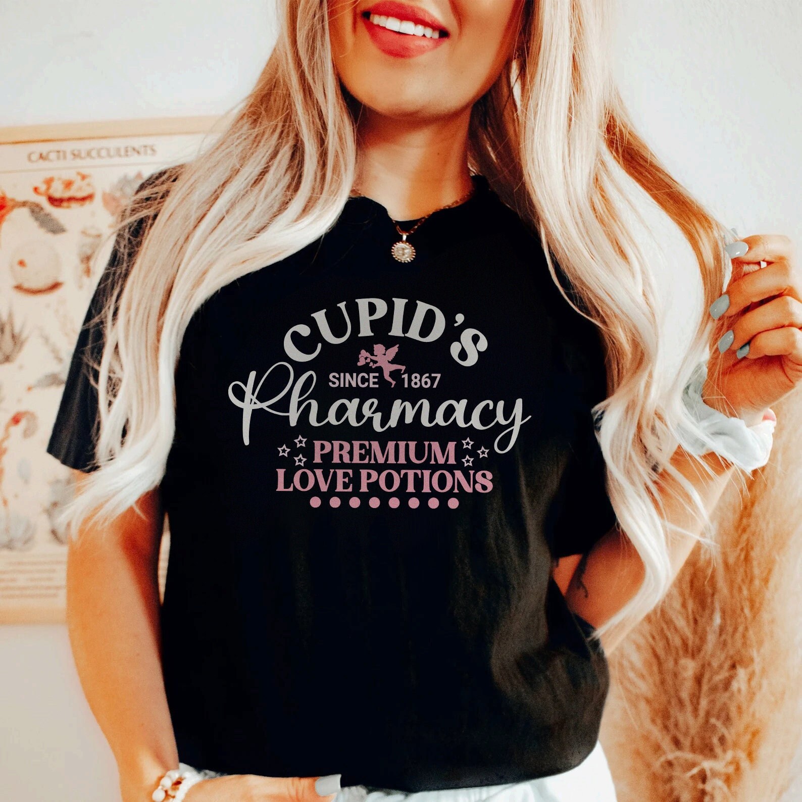 Pharmacist Valentine’s Day Shirt, Vday Pharmacy T-Shirt, Vintage Pharmacy Technician TShirt, Cupid Love Potions Tee, CPhT Pharm Tech Gift