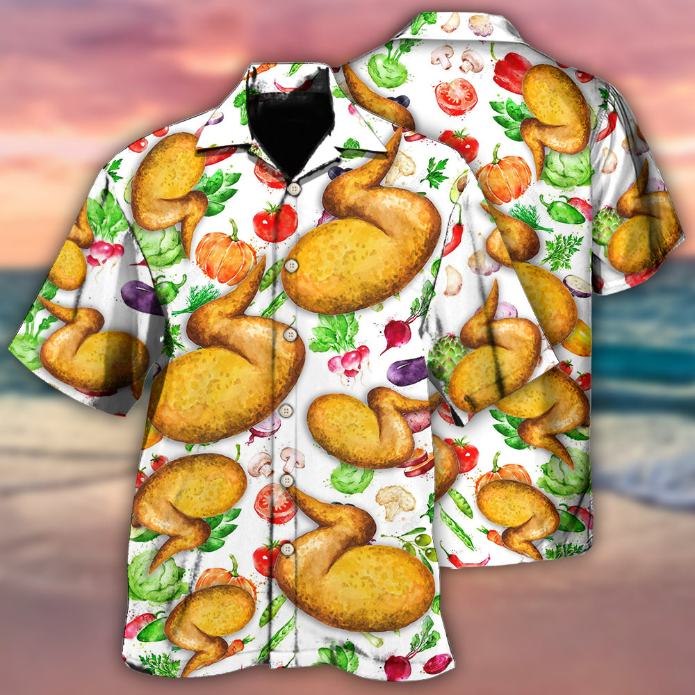 Food Chicken Wing Make Me Happy Hawaii Shirt Ha17514