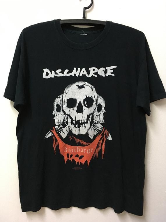 Vintage Discharge Band 2000 Hard Core Punk Heavy Metal Shirt 22 5 Shirt