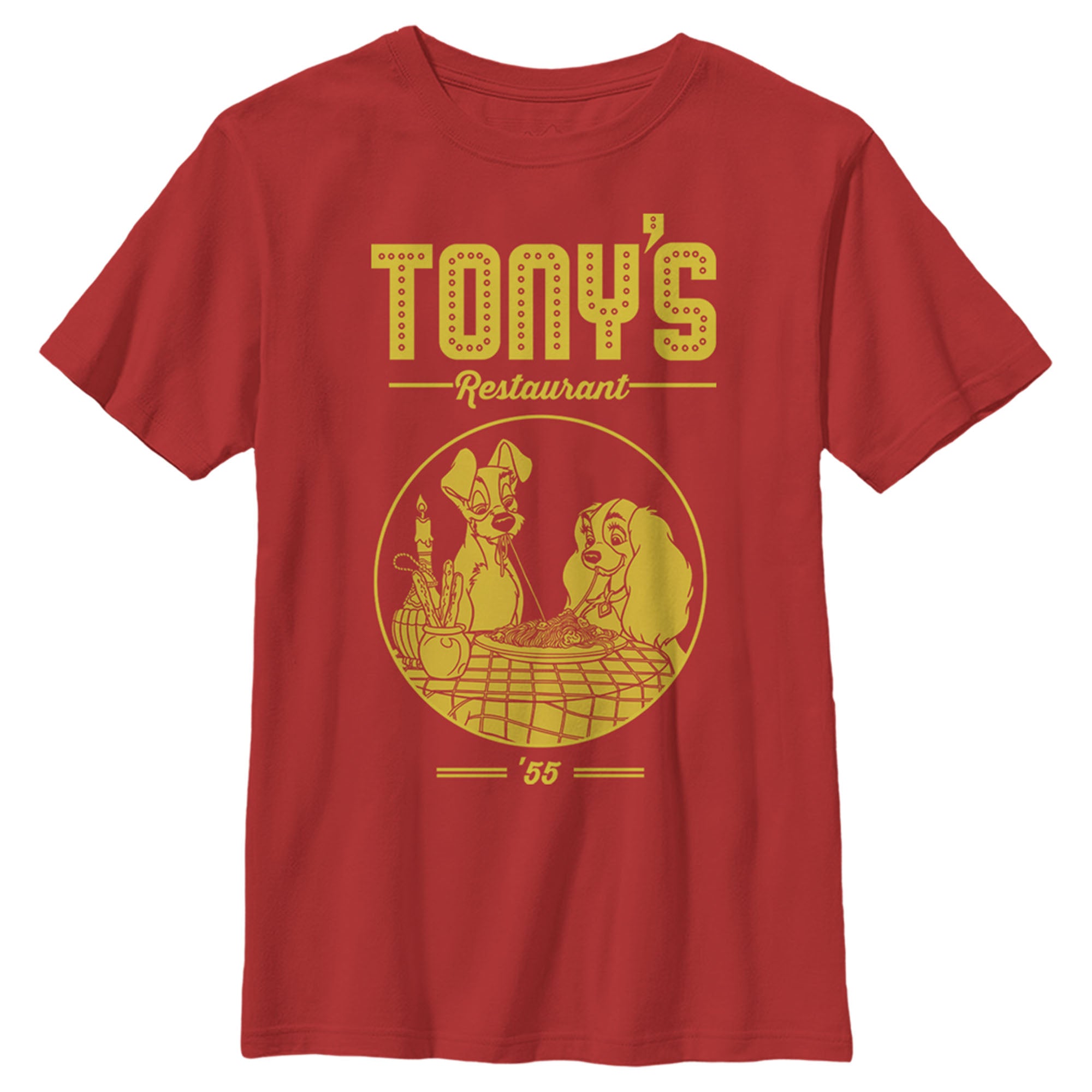 Boy’S Lady And The Tramp Tony’S Restaurant ’55 T-Shirt