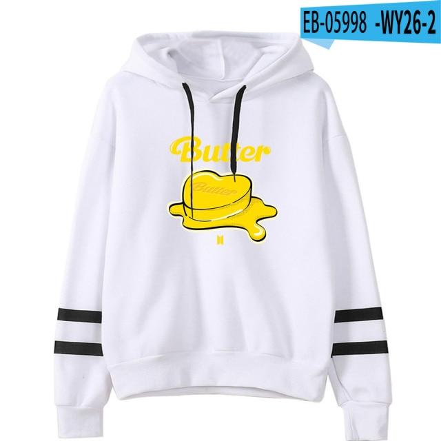 2021 Album Bts Butter Hoodies Women Bangtan Boys Sweatshirts Jin Suga J Hope Jimin V Jungkook Rm Letter 3D Hoodie Girls Clothes