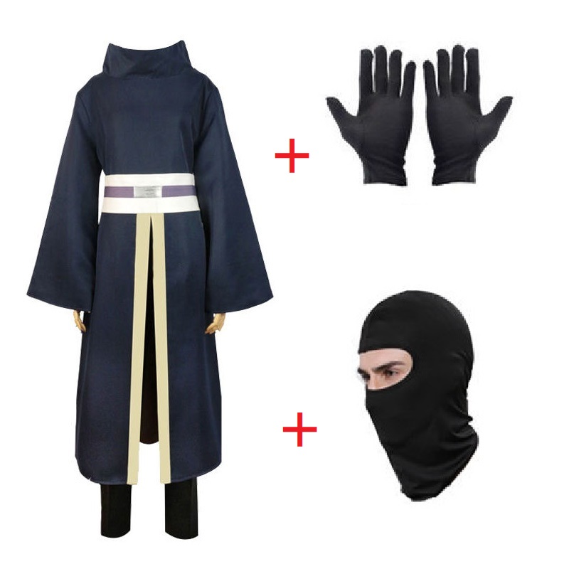 Anime Akatsuki Tobi Obito Cosplay Costumes Uniform Accessories Set Women and Men Full Set Mask Man Halloween Carnival Costume alx