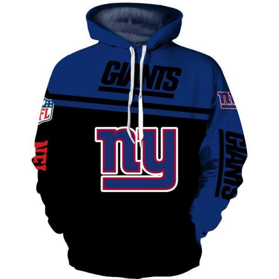 New York Giants 3D Printed Hooded Pocket Pullover Hoodie 299 style