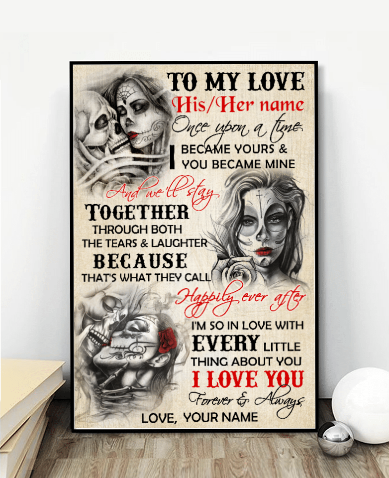 Skull Once Upon A Time Custom Poster CC