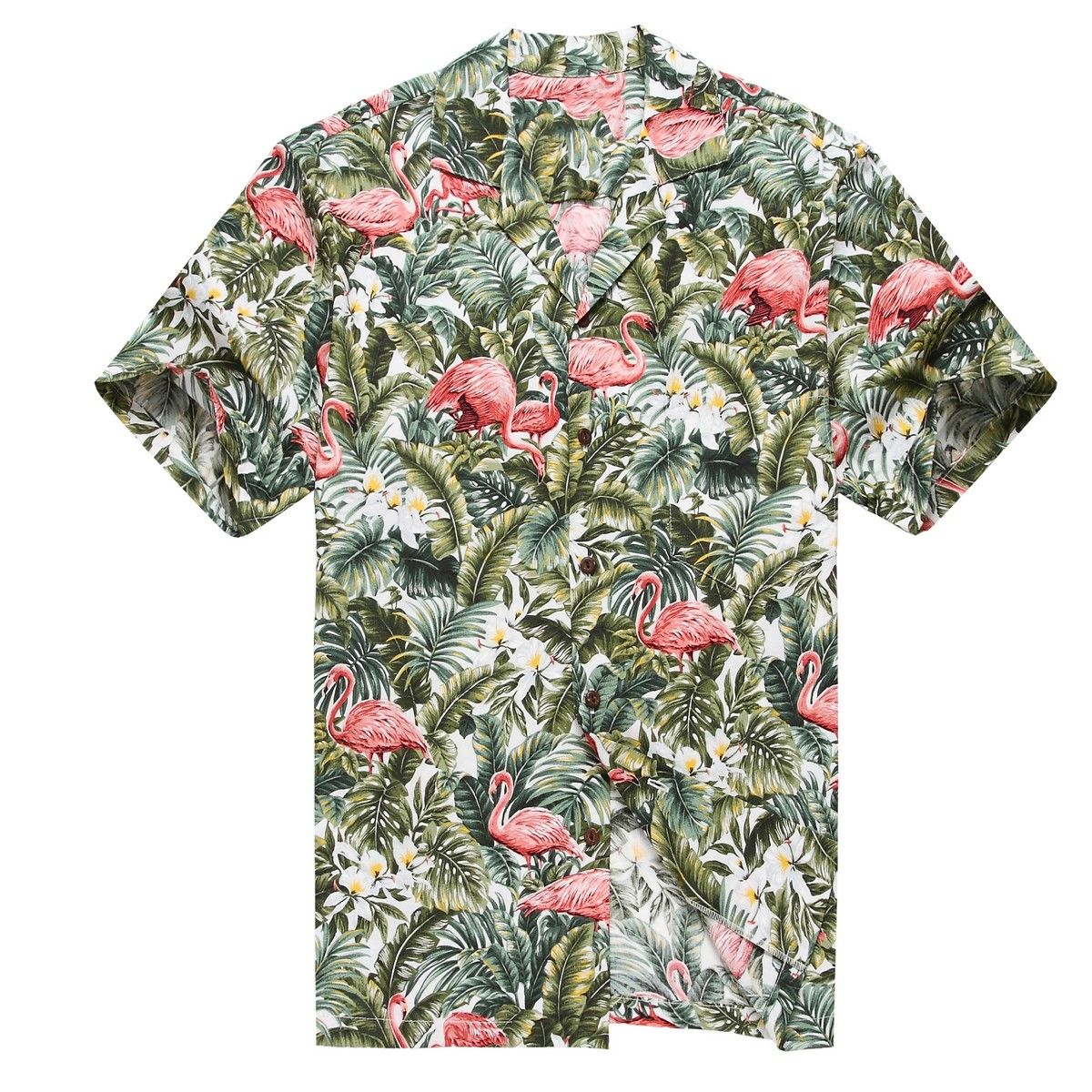 Flamingo Green Awesome Design Hawaii Shirt Ha40107