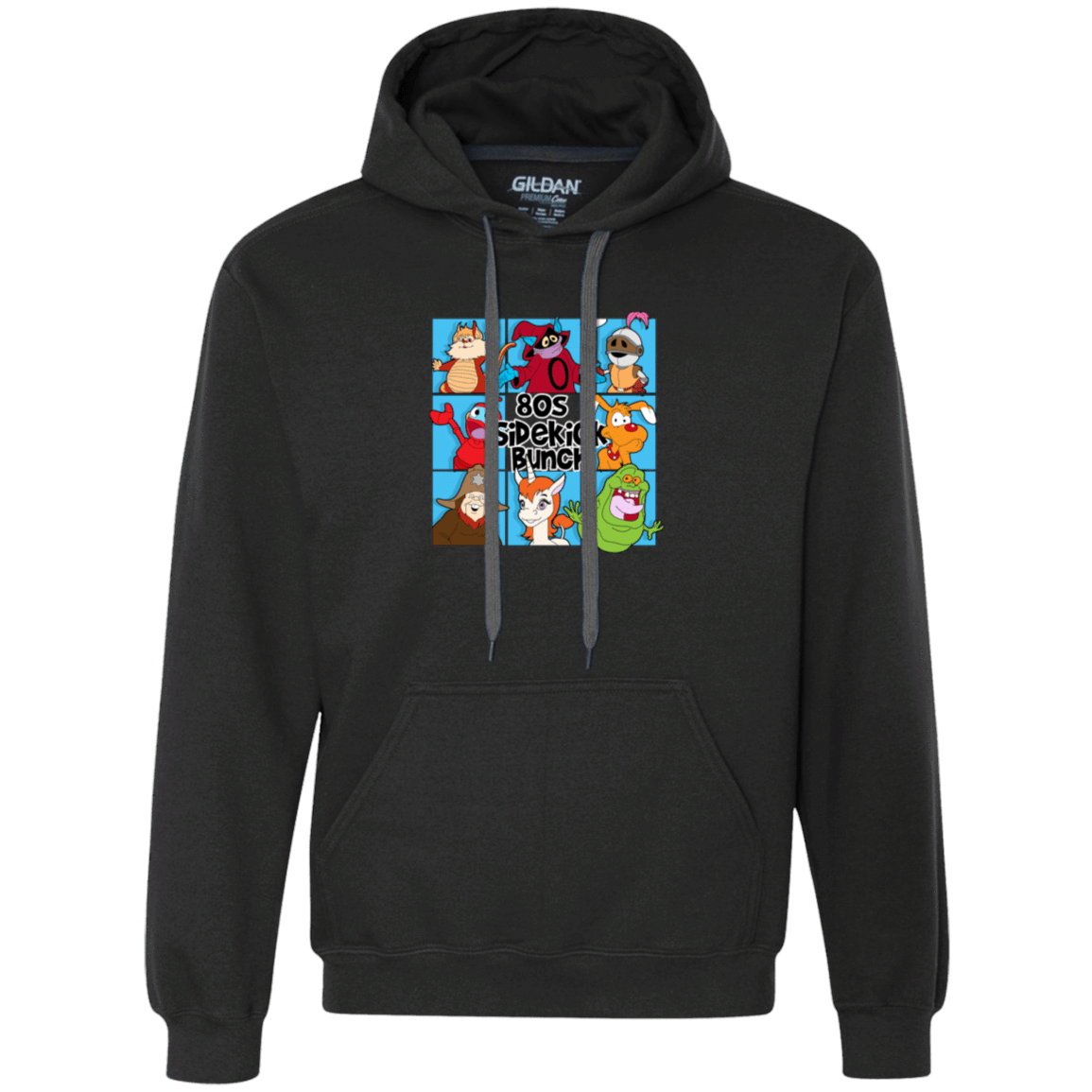 80s Sidekick Bunch Premium Fleece Hoodie - EmprintsTOP