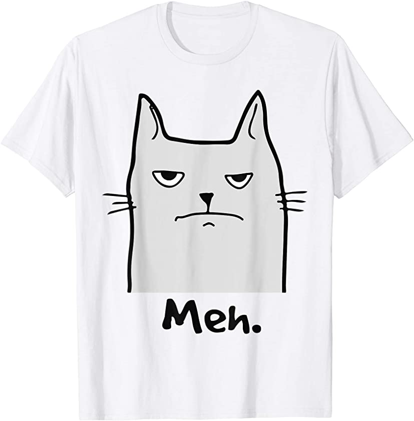 Meh – Funny Cat Kitten Kitty Paw Meme Pet Lover Gift T-Shirt