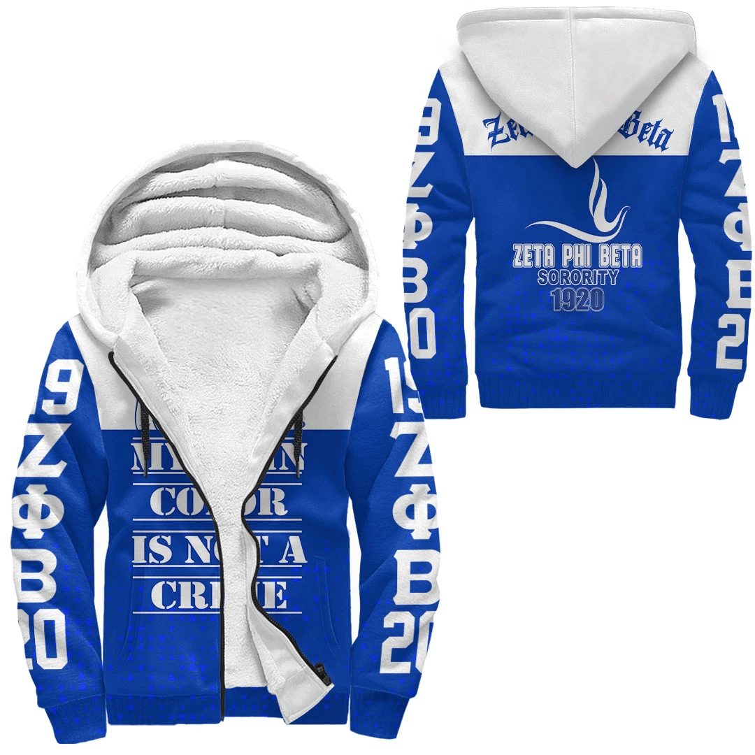 Sorority Hoodie – Zeta Phi Beta Sherpa Hoodie