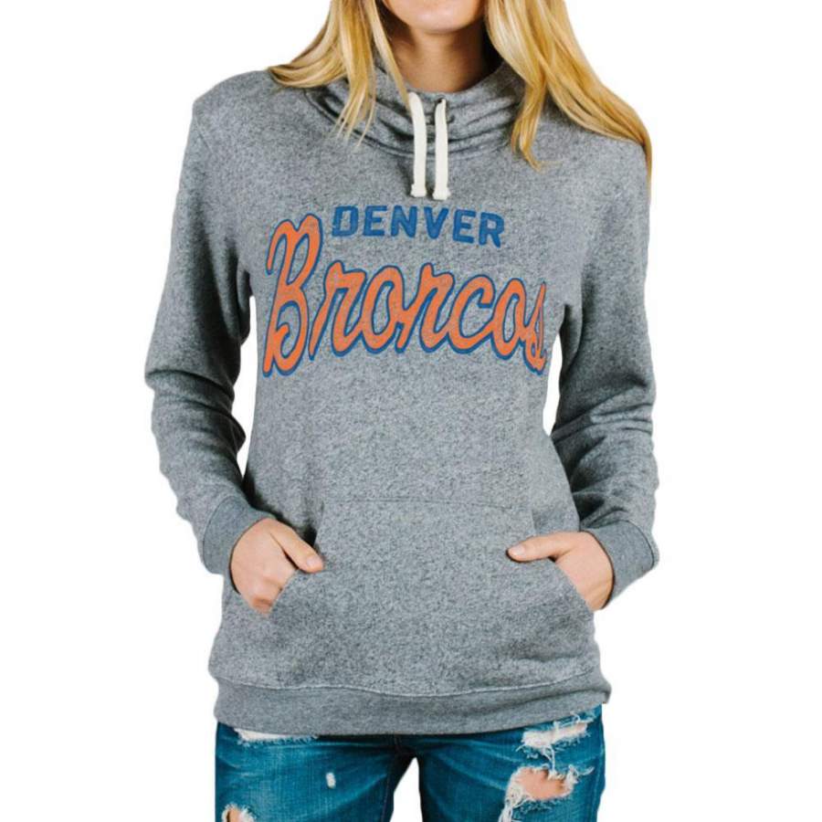 Denver Broncos – Cursive Logo Sunday Juniors Pullover Hoodie